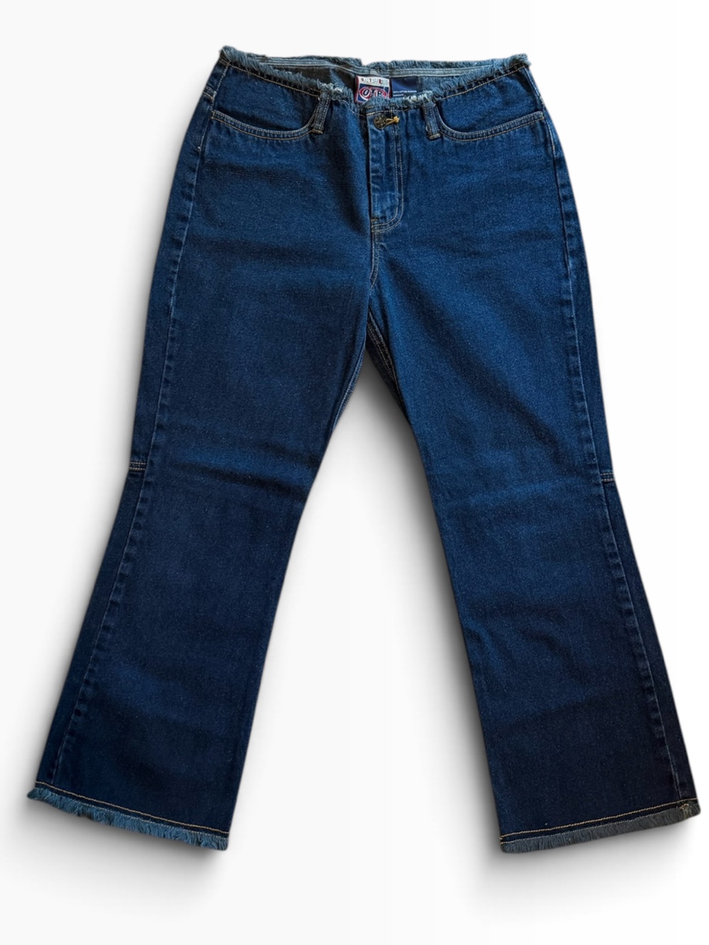 Y2K One Tuff Babe Low Rise Raw Hem Flare Jeans